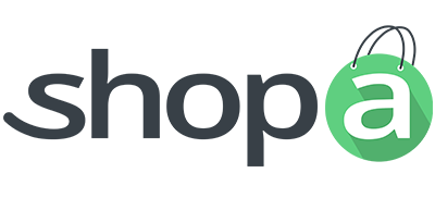 Lokale webshop Shopa logo donker