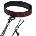 Fifty Shades of Grey Sweet Anticipation Collar Met Tepelklemmen