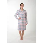 Perlina Willow nachthemd in lichtroze en -blauw