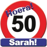 Huldebord - 50 Jaar Sarah