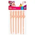 Herbruikbare Rietjes – Set van 6 Feestrietjes voor Vrijgezellenfeest of Themafeest