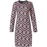 Pastunette –  Grafic Mauve - Nachtkleed – 10222-102-2 – Grey Mauve