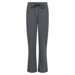 Jaquard print broek Audrey Zoso Petrol XL