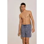 Ysabel Mora Marine herenzwemshort in blauw en wit