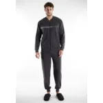 Bugati homewear met rits: Antraciet ( BUGa.1 )