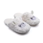 Egatex sloefjes Dames: Wit, lama motief ( EGA.497 )