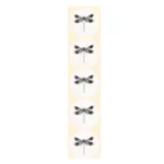 Stickers - Libelle - Zwart, wit - Rond - 4cm - 100st. - DBLS052