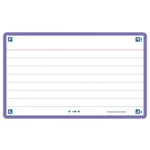 Flashcard Oxford 2.0 75x125mm 80vel 250gr lijn Paars