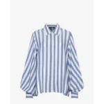 Ibana Thalita Blauw/Wit Dames Blouse
