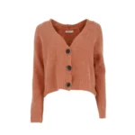 Signe Nature Gilet met knopen: peach kleur ( Signe.1116 )