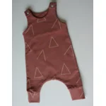 Handgemaakte Baby Harem Romper Terracotta