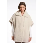 Rino & Pelle teddy jas: Luca, birch color, oversized ( RINO.78 )
