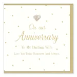 Wenskaart - To my Darling Wife - Anniversary