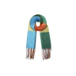 Heerlijk warme wintersjaal multicolor