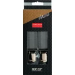 Bretel Men's Clip Classic 125cm 30mm grijs visgraatpatroon