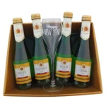 Schuimwijn : Beste Wensen voor 2026 (4 flesjes) met Glas