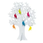 Glasmarkers Vogels voor Wijnglas met Boom