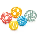 Tickit - Silisoft - Flexibele Ballen - Regenboog - 5dlg.