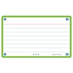 Flashcard Oxford 2.0 75x125mm 80vel 250gr lijn groen