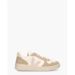 Veja V-10 Chromefree Leather Wit/Bruin/Beige Damessneakers