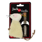 JV Speel Muis met hervulbaar kattenkruid 10,5cm Wit