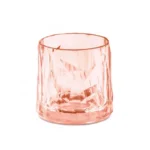 Onbreekbaar clubglas CLUB N°2 transparant roze 1 stuk 25cl Koziol