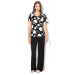 Esprit - Amalia - Pyjama - 078EF1Y009 - Black Flower Print
