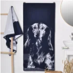 Teckel badhanddoek langharige teckel