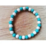 Armband howliet wit/blauw