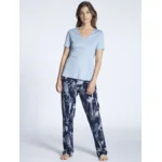 Calida Dames Pyjama Korte mouw / lange broek (CAL.133)