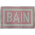 Badmat katoen roze BAIN