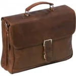 Plevier business 2-vaks laptoptas 15,6"  cognac