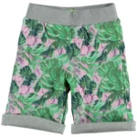 boys reversible sweat short grey-jungle