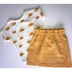 Handgemaakte Baby Paper Bag Skirt Oranje