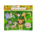 Tekensjabloon - Jungle dieren - 18,5x26,7cm