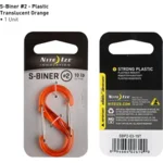 Nite Ize S-Biner Size #2 Plastic Oranje Karabijnhaak SBP2-03-19T