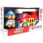 Brandweerwagen met licht en geluid