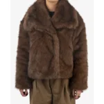 Pinned By K Fuzzy Coat Donkerbruin Damesjack