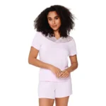 Lingadore Paradise Pink pyjama in lichtroze