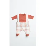 Happy People Pyjama Baby: Orange carree, interlock ( HAP.81 )