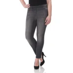 KJ Brand Dames Jeansbroek: Jenny, Grijze Jeans, Small, elastiek ( BRA.234 )