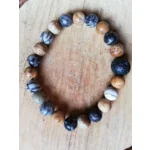 Armband Jaspis met lavasteen