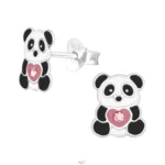 925 zilveren oorbellen panda beertjes