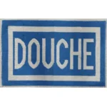 Badmat katoen blauw DOUCHE