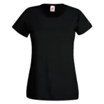 T-shirt - Lady fit - Zwart - XL
