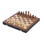 Spel - Schaakspel - Essenhout - Inklapbaar- 30x30x5cm