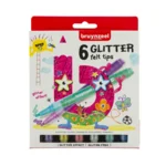 Viltstiften - Glitter - 6st.