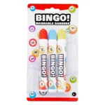 Bingostiften - Rood, geel & blauw - 3st.