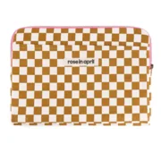 Laptophoes 13&14" - Schaakbord Caramel | Rose in April