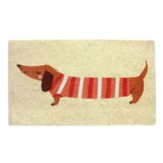Rex London Deurmat Hond Teckel met Trui Kokos